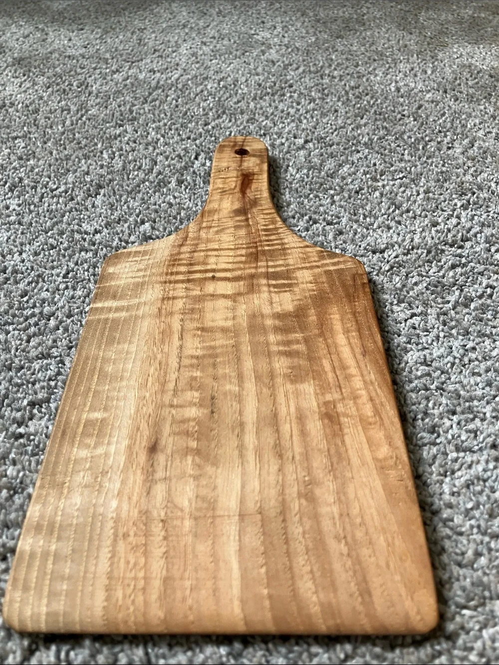 Solid Wood Serving Paddle - Warm Brown